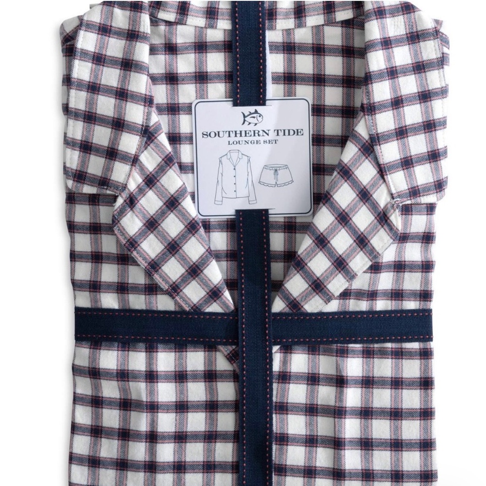 Southern Tide Women's Silverleaf Plaid Lounge Set NWT - Picture 4 of 9